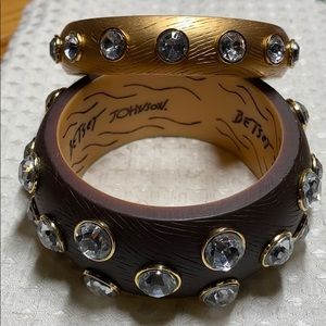 Betsey Johnson bangle bracelet set